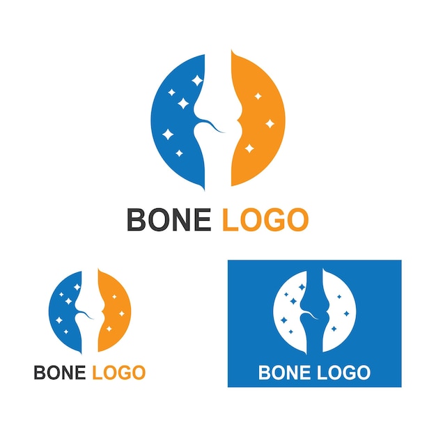 Beenbeenderen logo's en symbolen vector