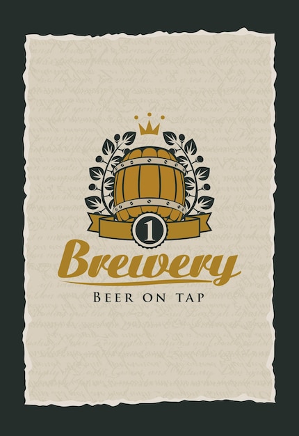 Vector beer banner for brewery