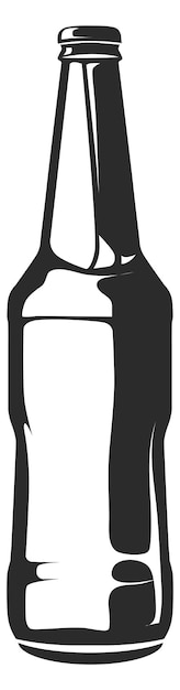 ビール瓶のアイコンアルコールガラスパックのシンボル