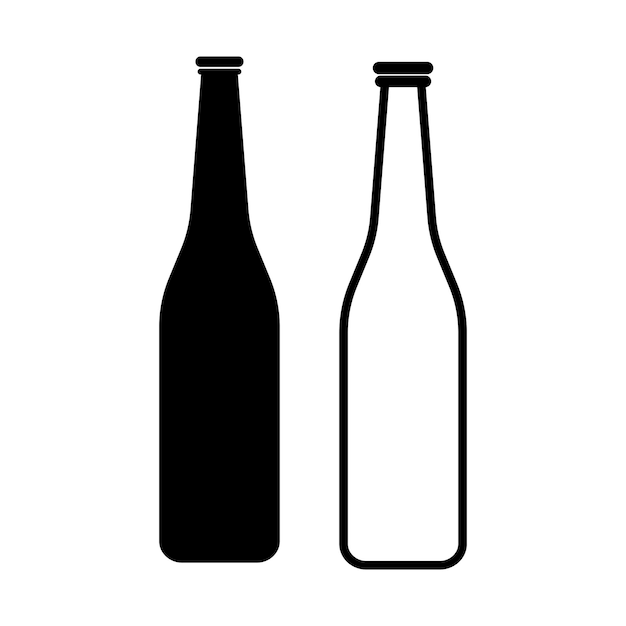 Vector beer bottle icon