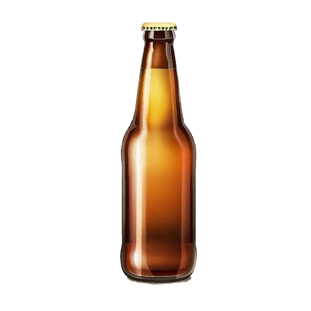 Vector beer bottle vector illustration