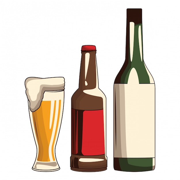 beer and bottle