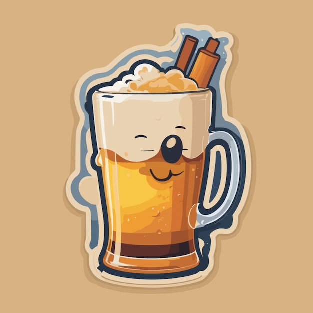 Vector beer cartoon vector