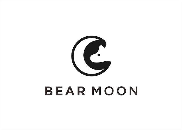 beer combinatie met maan logo ontwerp vectorillustratie
