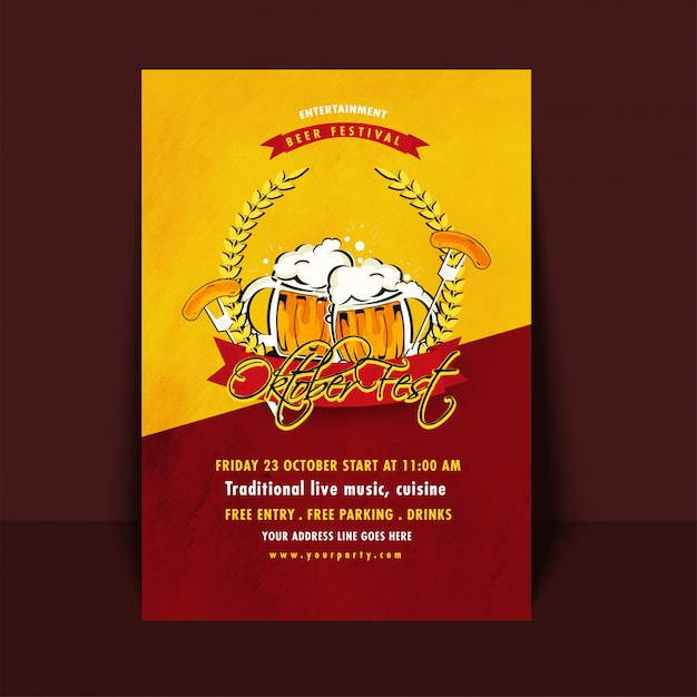 Beer festival oktoberfest concept