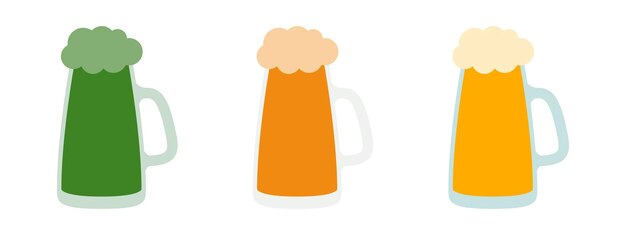 Beer in flat style isolated