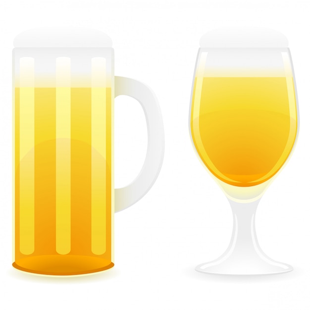 Vector beer glass