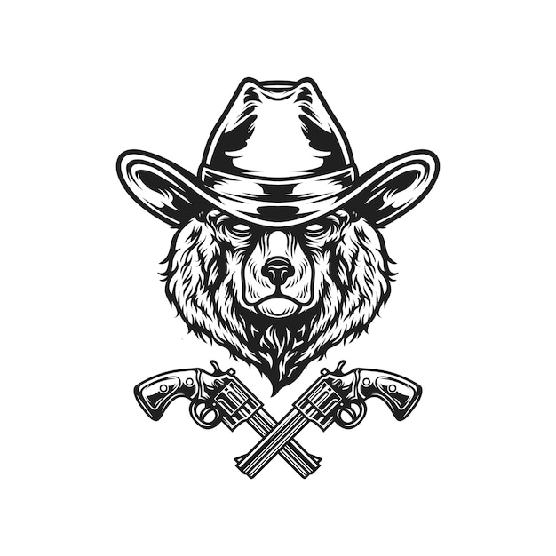 Vector beer hoofd mascotte logo ontwerp
