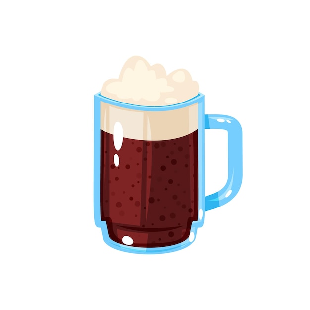 Beer icon in cartoon style