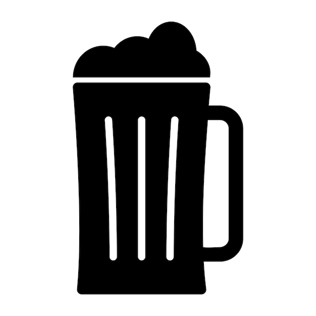 beer icon for graphic and web design