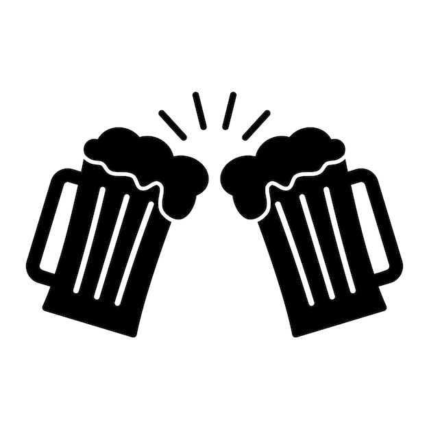 beer icon for graphic and web design