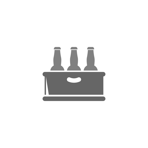 Beer icon logo design illustration