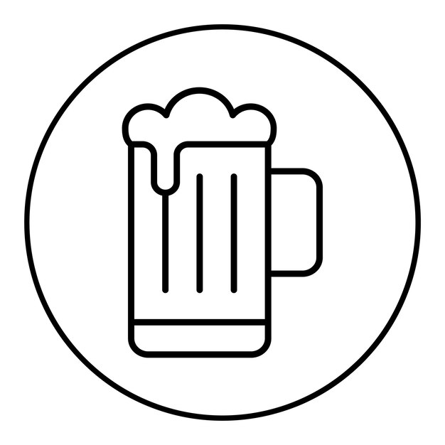 beer icon vector image can be used for vikings