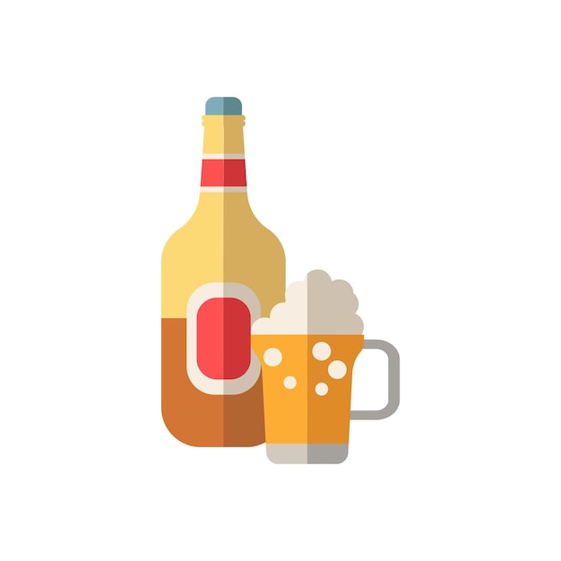 Beer In A Bottle-pictogram Eenvoudig element uit de grill- en barbecuecollectie Creatief Beer In A Bottle-pictogram voor infographics met webdesignsjablonen en meer