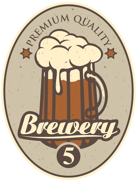 beer label for brewery