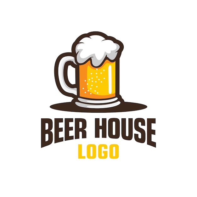 Birra logo design modello ispirazione, illustrazione vettoriale.