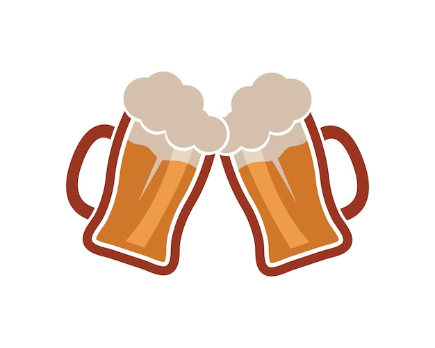 Beer logo icon vector illustration design