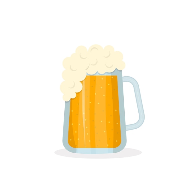 Beer mug isolated on a white background