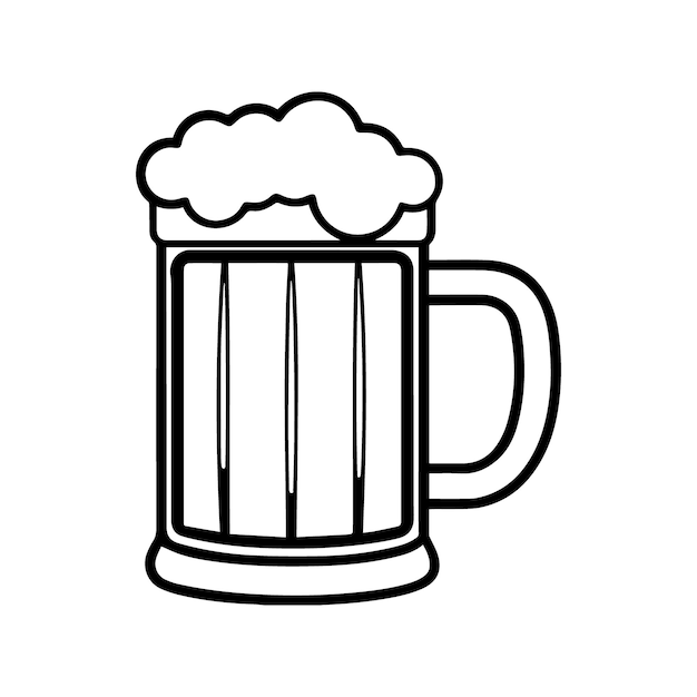 beer mug vector design beer mug silhouette