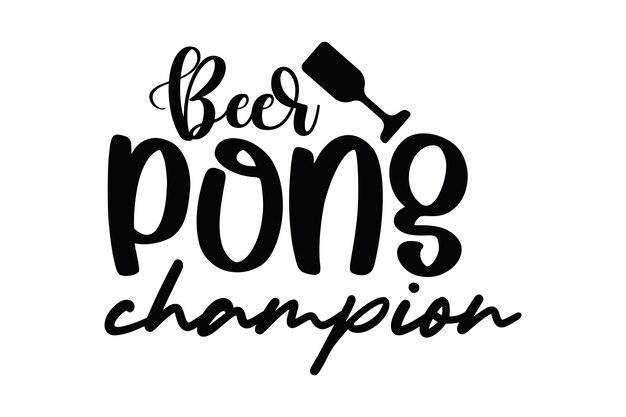 Beer pong champion svg