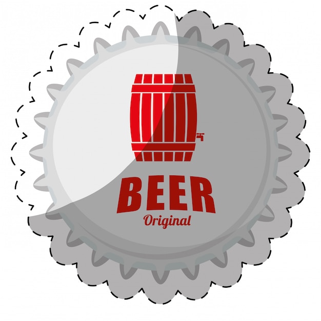 Vector beer related icons image