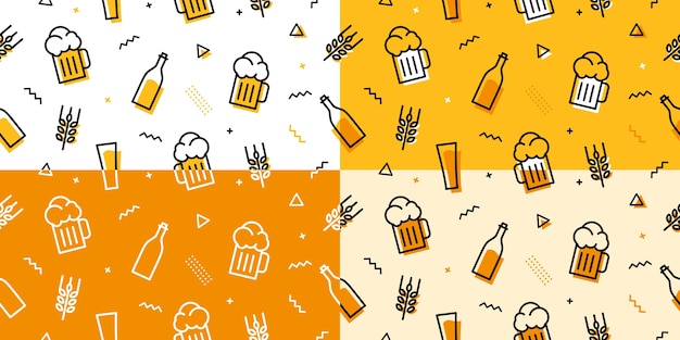 beer seamless pattern 