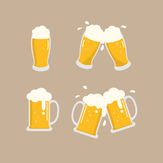 Vector beer set