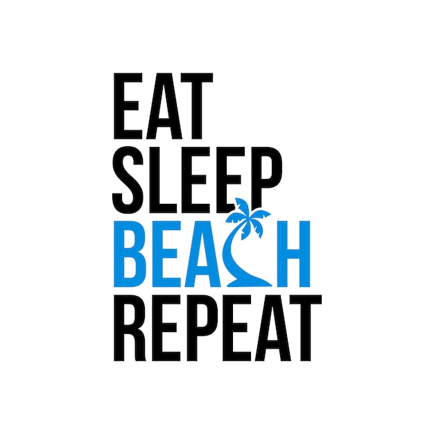 Vector beer sleep beach repeat icon sign vector