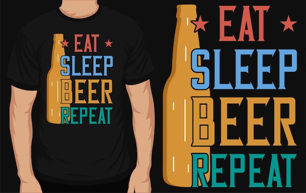 Vector beer tshirt design