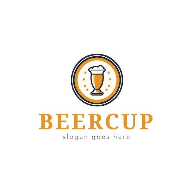 Vector beer vector logo design