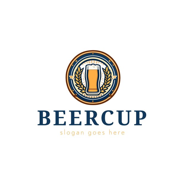 Vector beer vector logo design