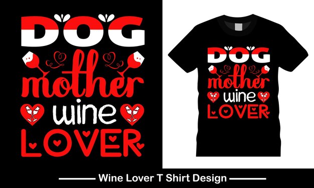 Beer and wine lover typography vector t shirt design graphic