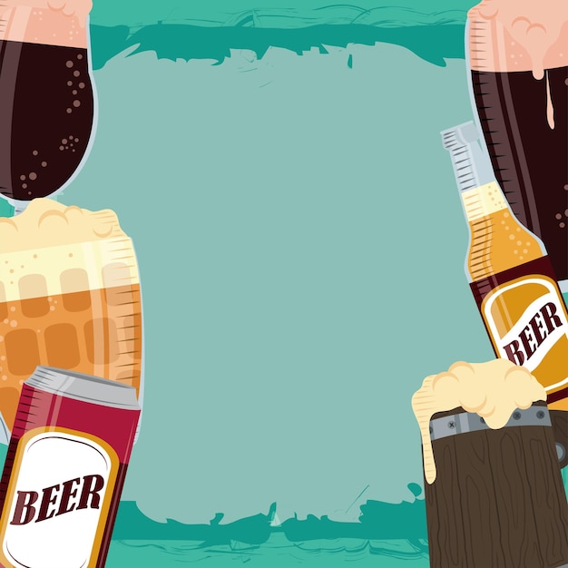 Beers drink background