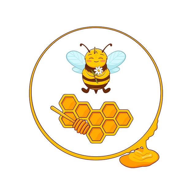 꿀벌 배너 로고