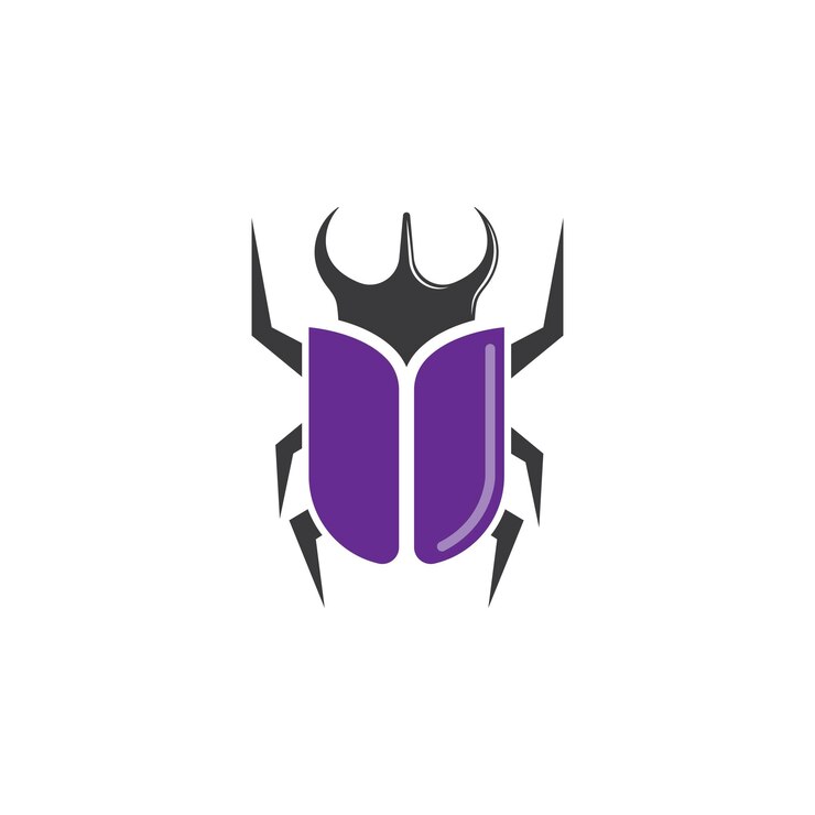 Vector beetle icon vector illustration design