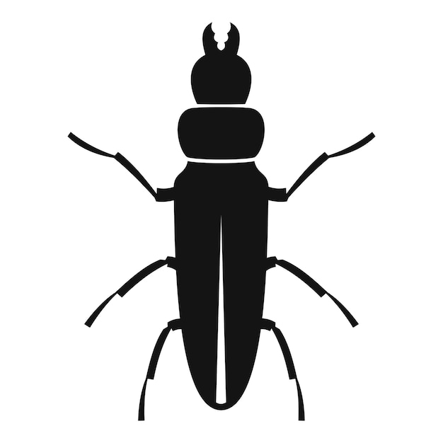 Vettore iconica di insetto coleottero illustrazione semplice dell'icona vettoriale di insetto beetle per il web