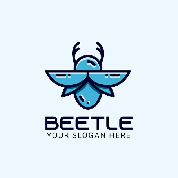 Beetle logo template