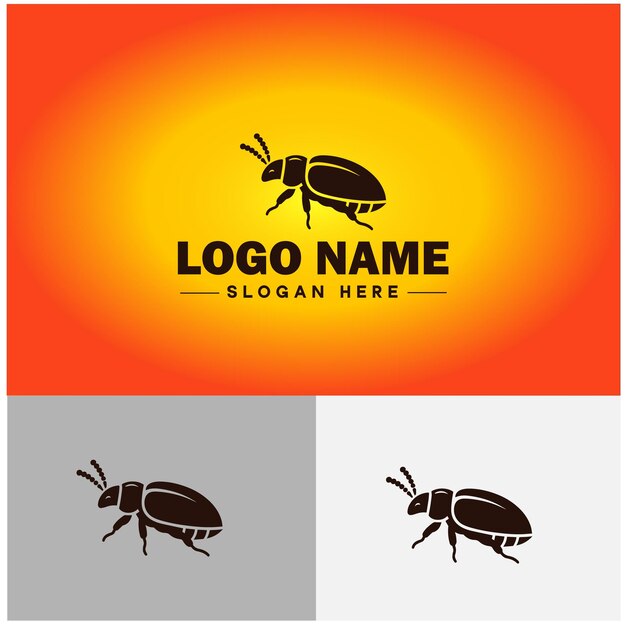 Beetle logo vector art icon graphics for company brand business logo template