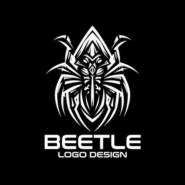 Vettore progettazione del logo beetle vector