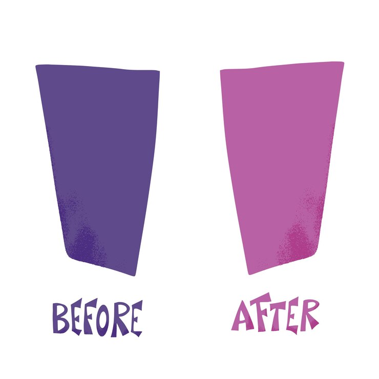 Vector before and after template vector screen elements