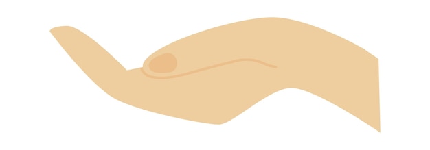 Просящая рука Иконка Векторная иллюстрация