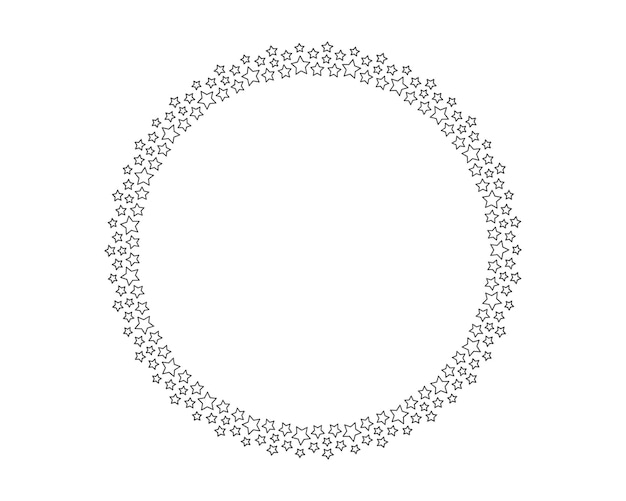 Begin decoratie frame in vector Sterren abstract ronde rand Cirkel sterrenprijs