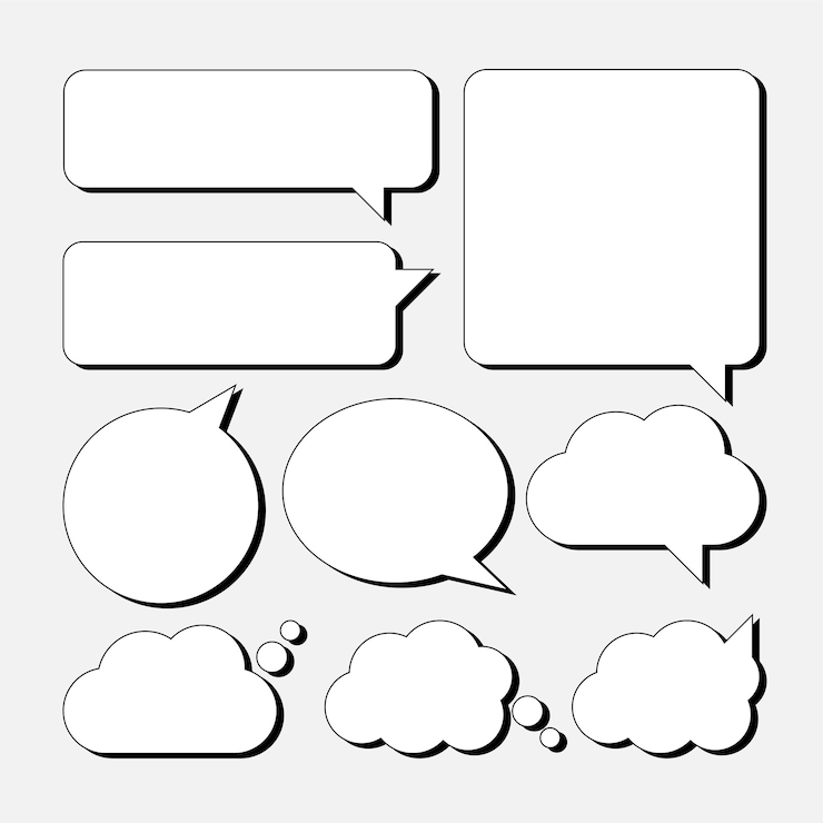 Vector begin gesprekken met een dynamische set spraakbubbelstickers word nu creatief