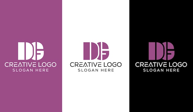 Beginletter DG Logo Design Monogram Creatief Modern Teken Symboolpictogram