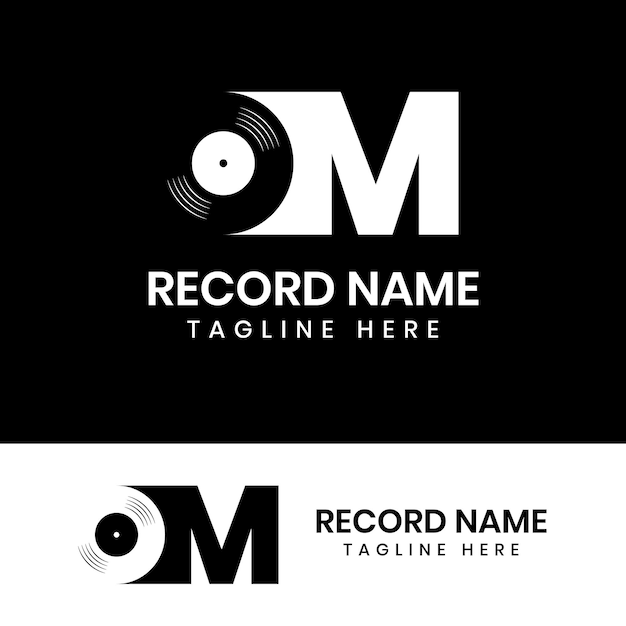 Beginletter om vinyl logo