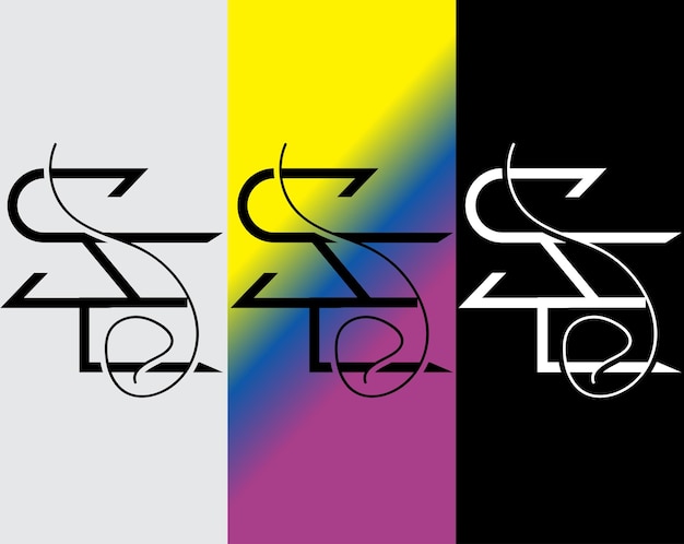 beginletter SE logo-ontwerp