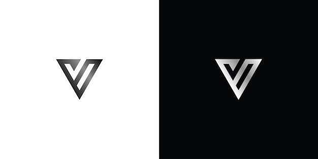 beginletter VB BV minimalistische kunst logo