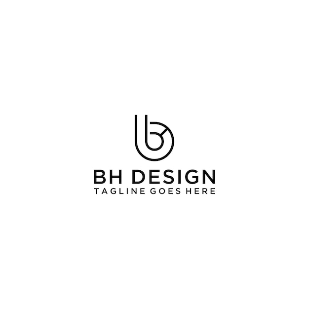 Beginletters bhhb abstract bedrijf Logo Design vector