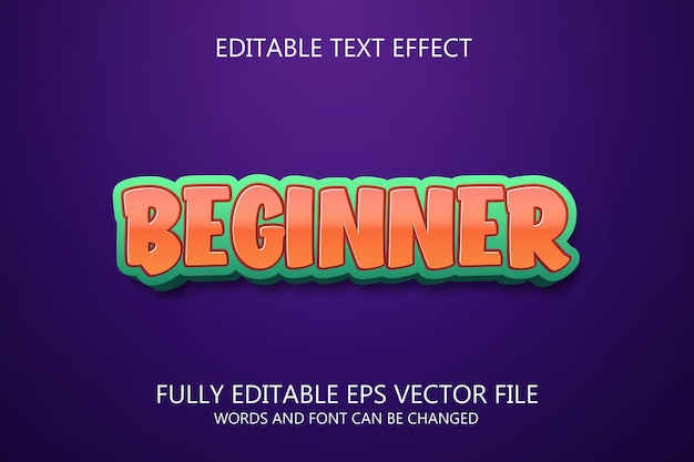 Beginner text effect