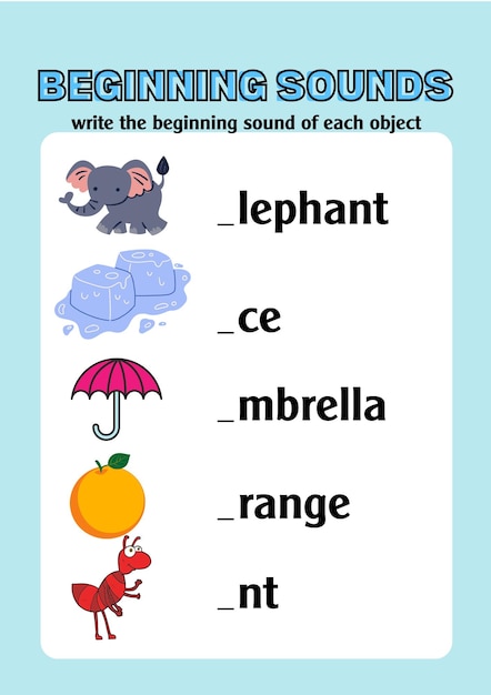 Beginning Sounds